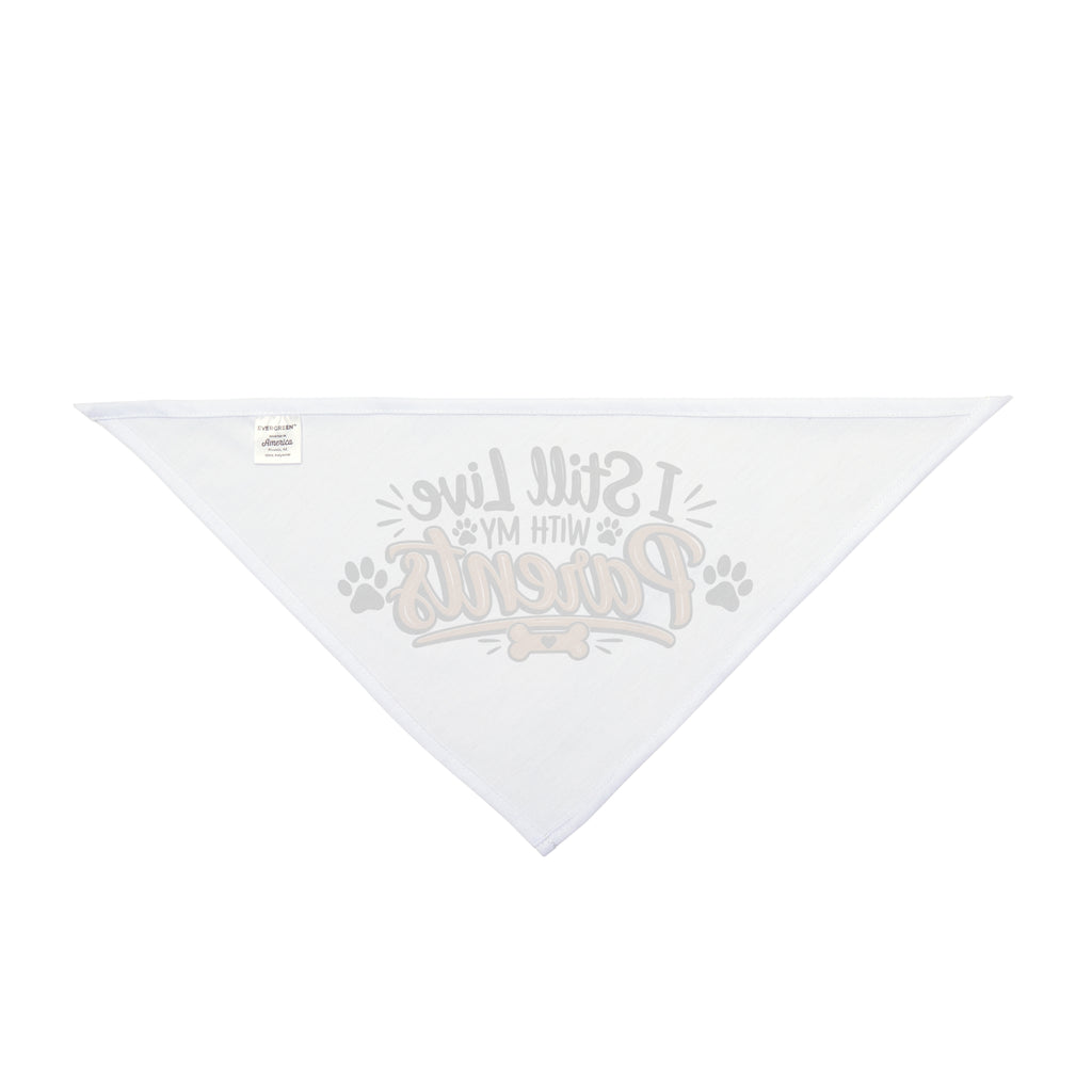 Funny Dog Bandanas, I Still Live With My Parents Pet Bandana, Cute Dog Gift, Funny Puppy Accessory