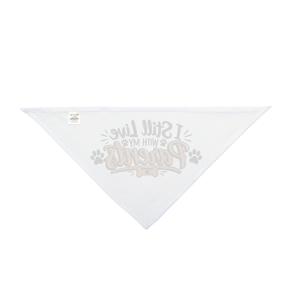 Funny Dog Bandanas, I Still Live With My Parents Pet Bandana, Cute Dog Gift, Funny Puppy Accessory