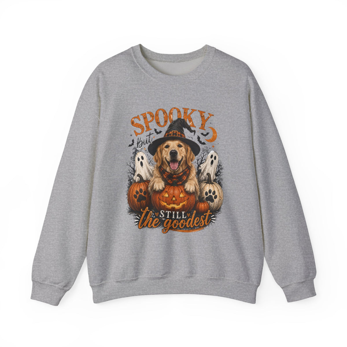 Spooky But Still The Goodest Sweatshirt s— Halloween Golden Retriever Crewneck