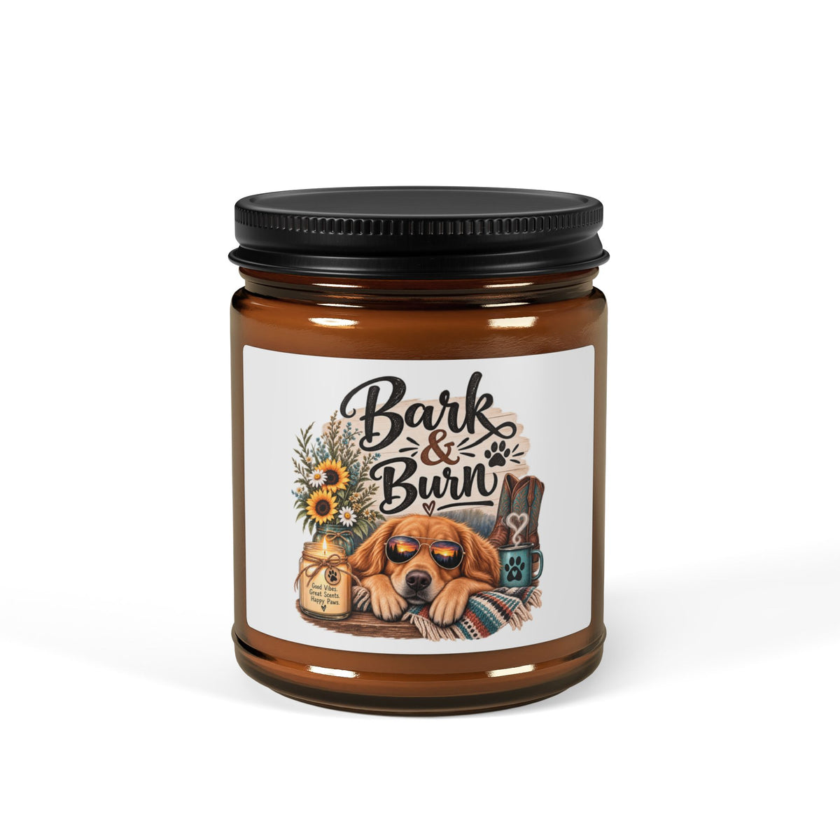 Bark & Burn Dog Mom Gift, Funny Dog Lover Candle, Dog Lover Gift, Soy Candle for Dog Mom, Pet Parent Gift