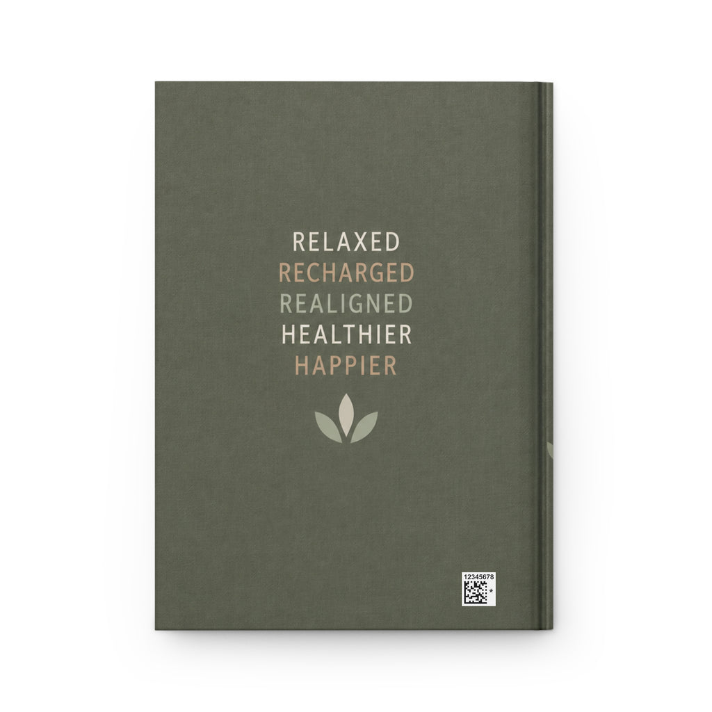 Massage Therapist Journal Hardcover  Lined Notebook, Wellness Quotes