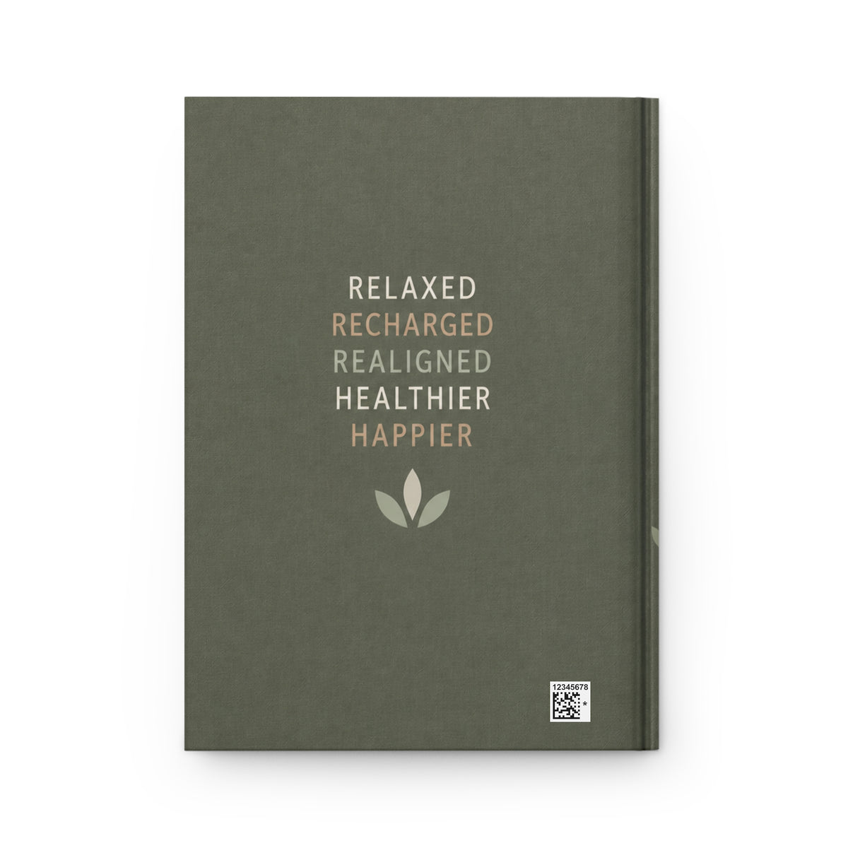 Massage Therapist Journal Hardcover  Lined Notebook, Wellness Quotes