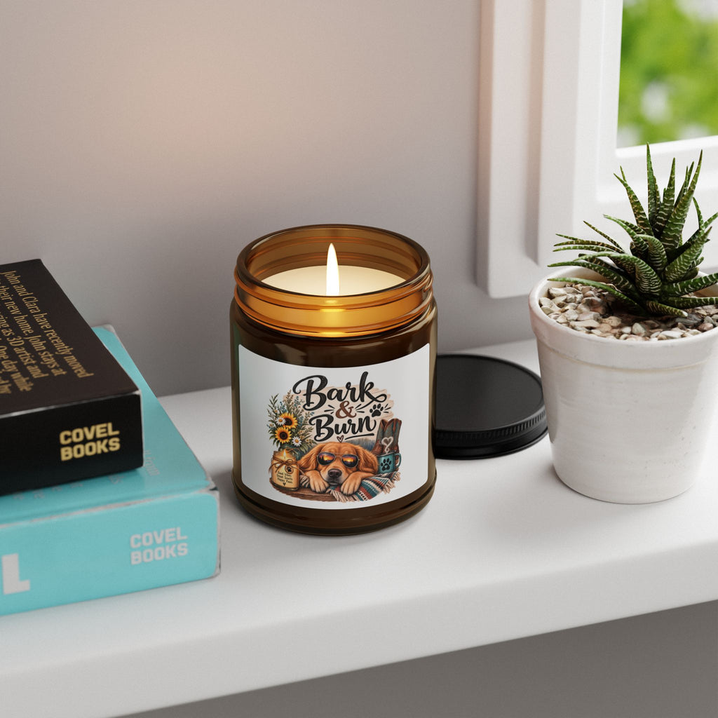 Bark & Burn Dog Mom Gift, Funny Dog Lover Candle, Dog Lover Gift, Soy Candle for Dog Mom, Pet Parent Gift