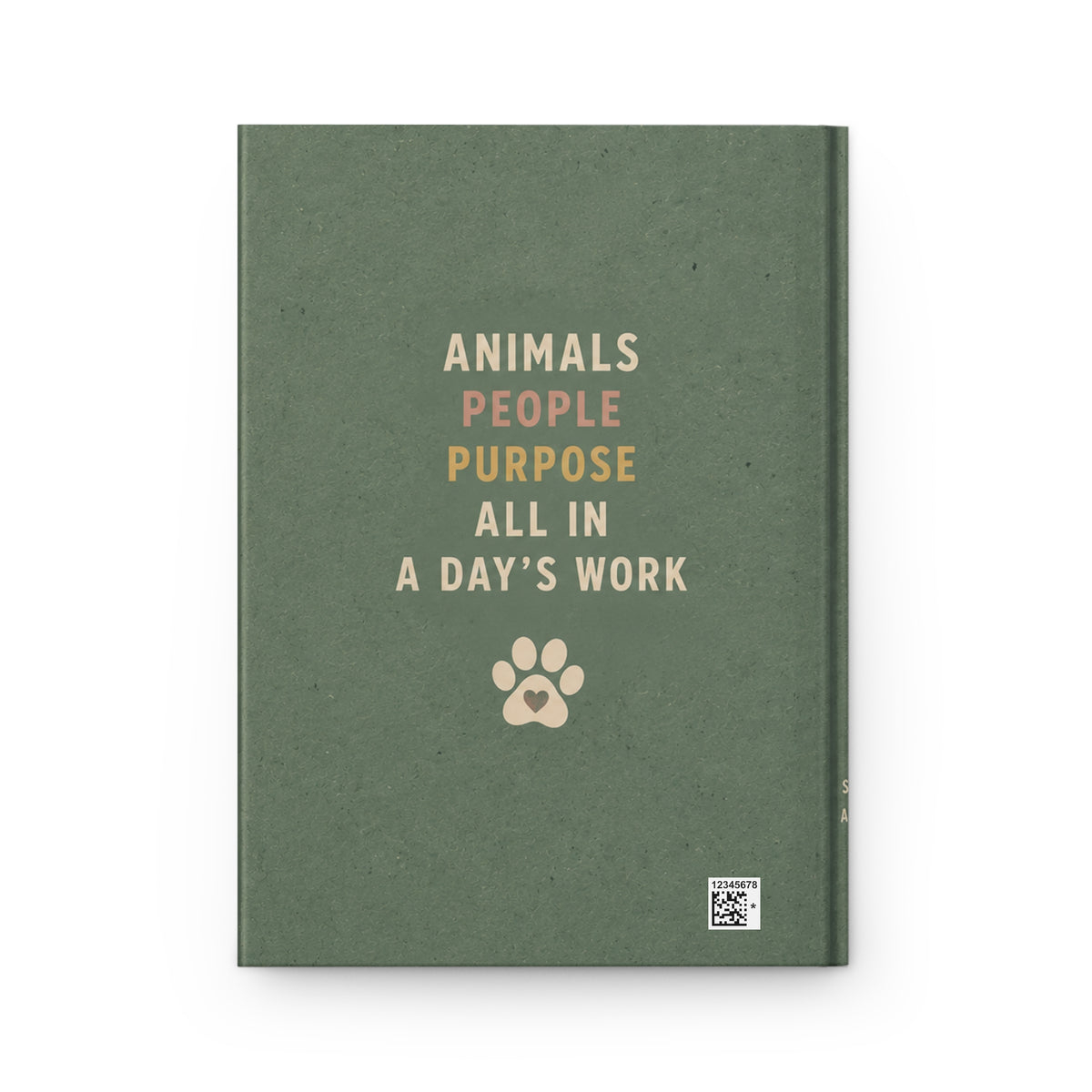 Vet Tech paw print journal Hardcover Journal | Veterinary Technician notebook