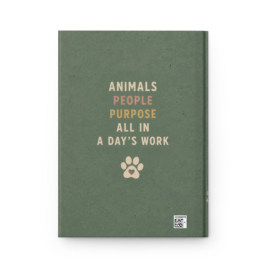 Vet Tech paw print journal Hardcover Journal | Veterinary Technician notebook