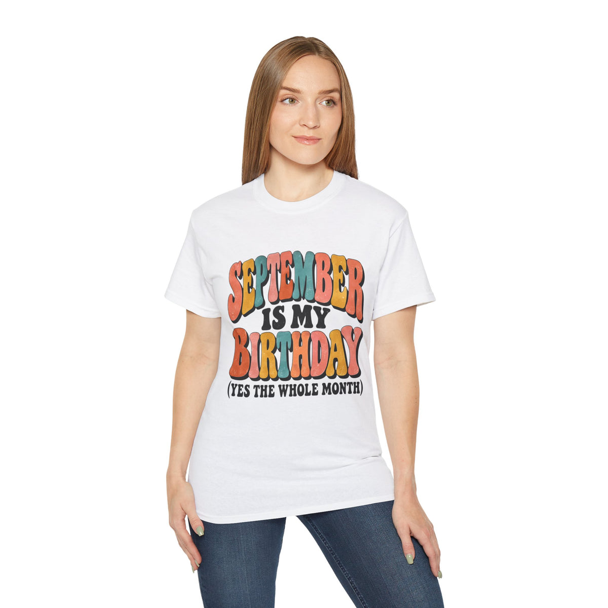 September is my Birthday tee September birthday  retro fall typography Retro Shirt shirt