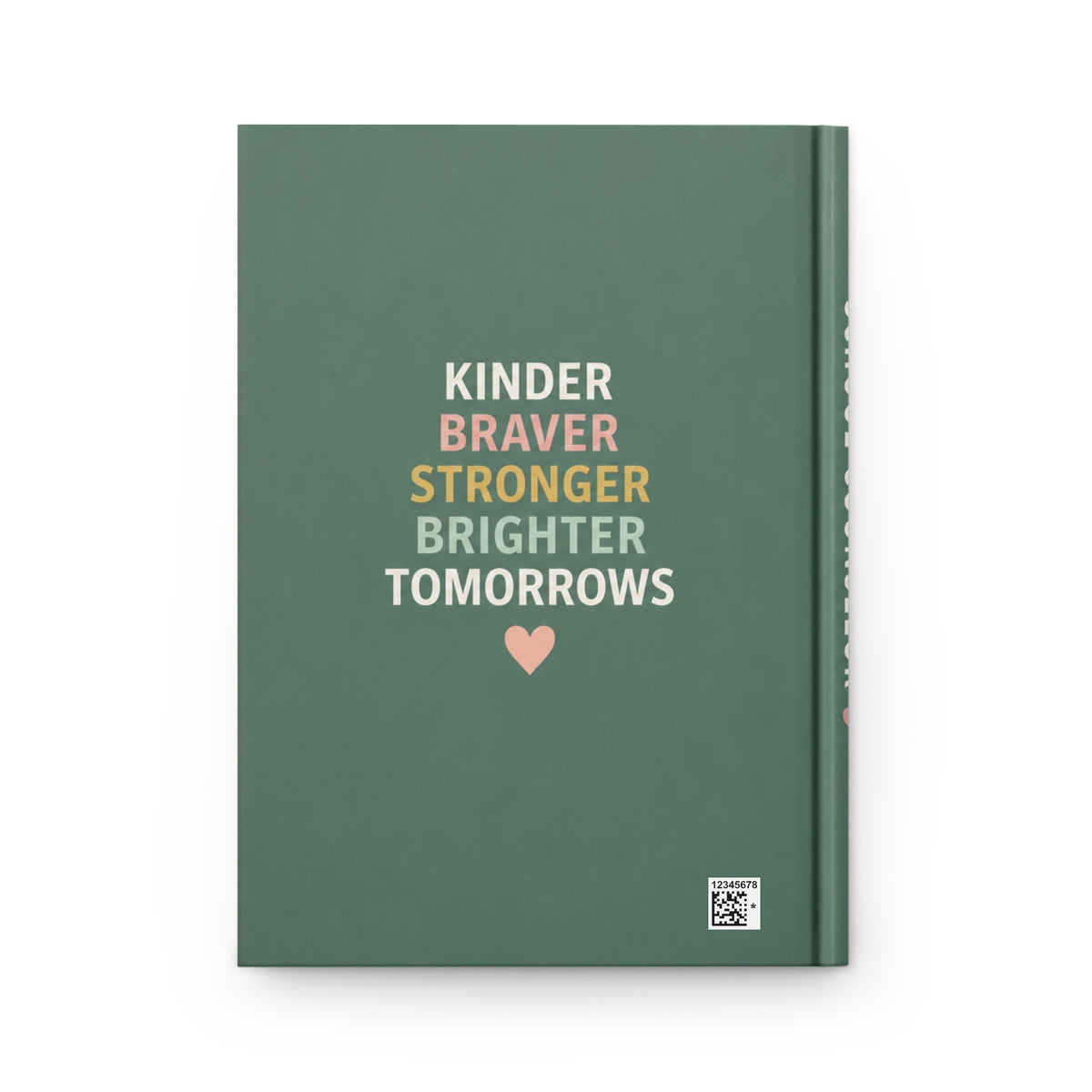 School Counselor Hardcover Journal | Lined Matte Notebook, Inspirational Typography