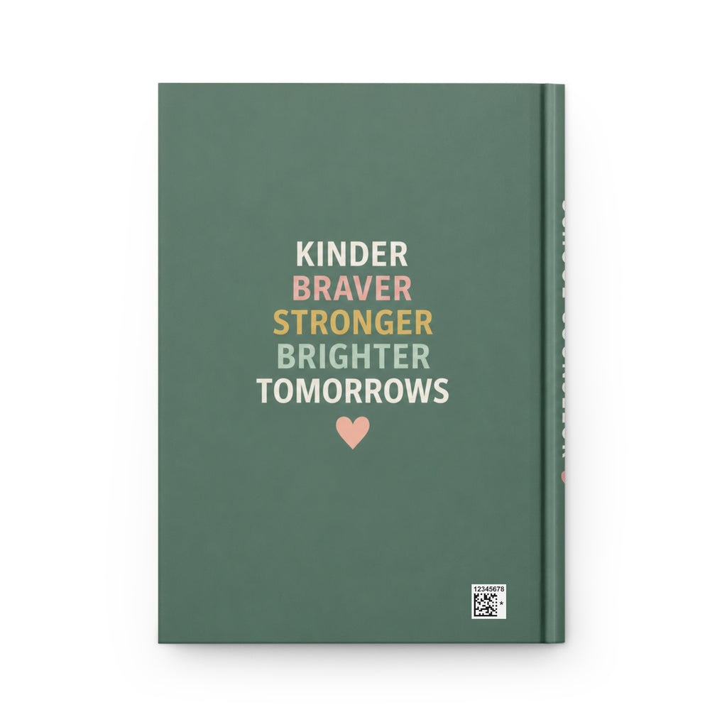 School Counselor Hardcover Journal | Lined Matte Notebook, Inspirational Typography
