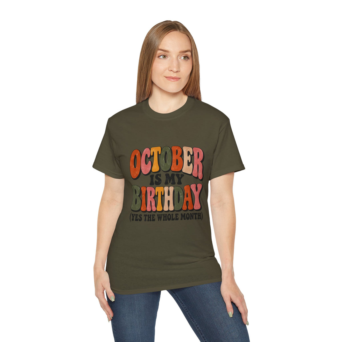 October is My Birthday tee  October birthday shirt, retro fall typography Retro Shirt