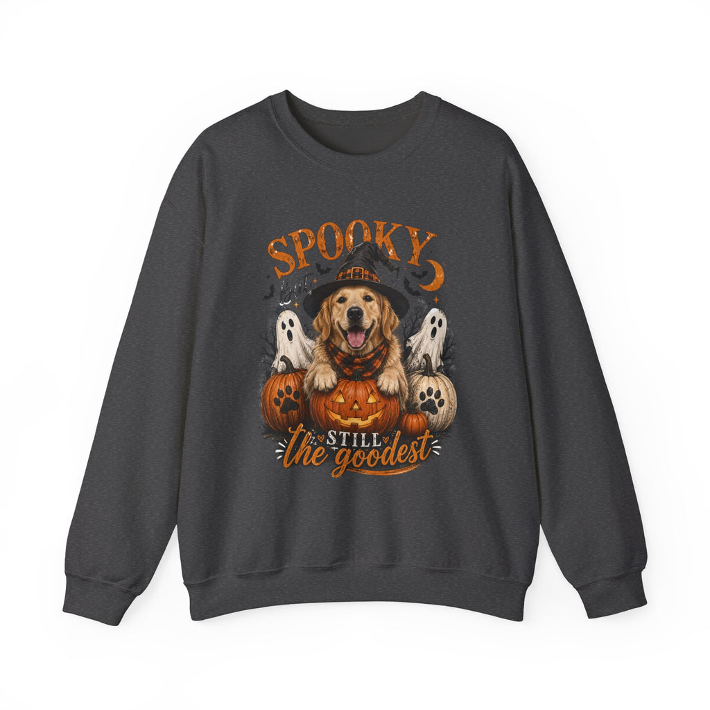Spooky But Still The Goodest Sweatshirt s— Halloween Golden Retriever Crewneck
