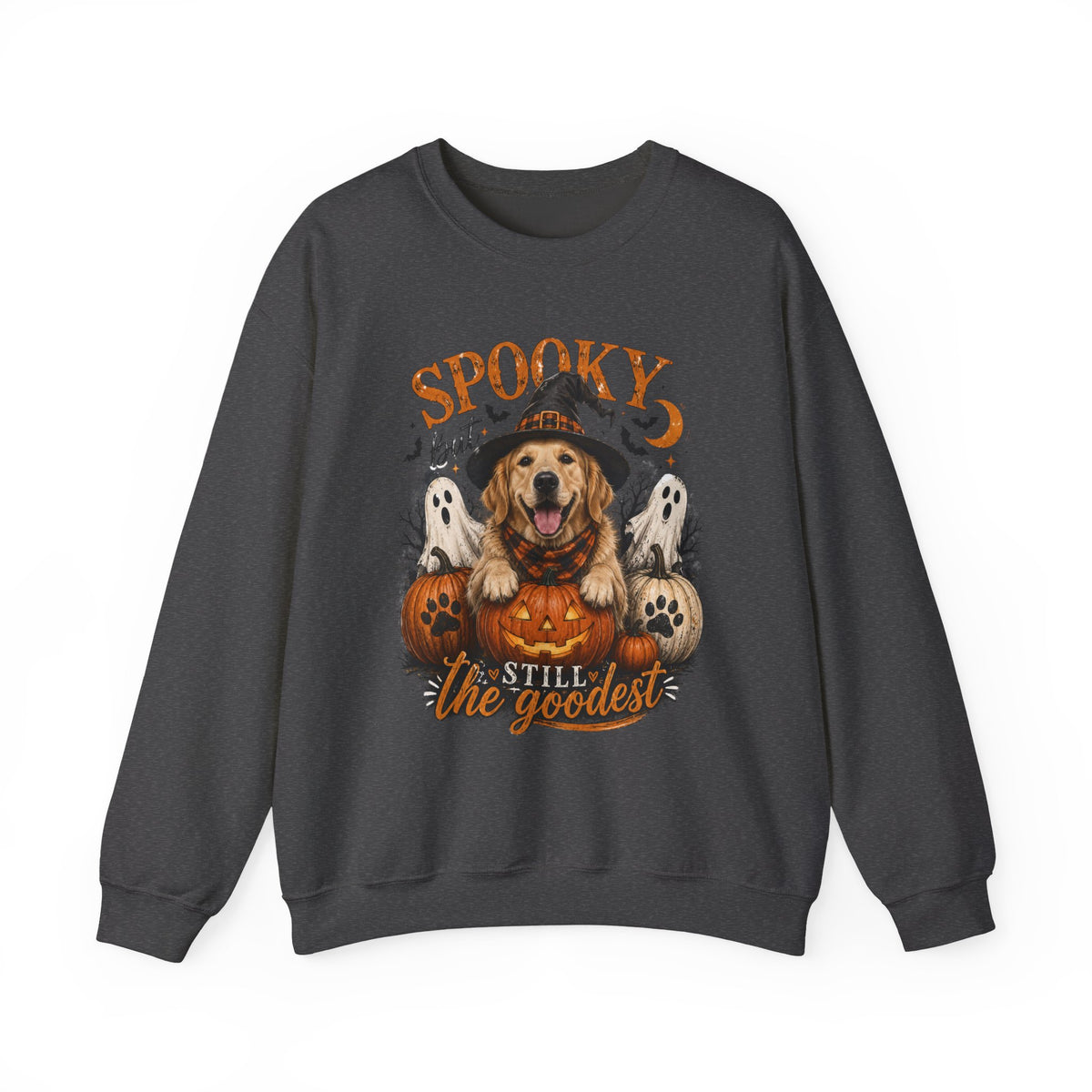 Spooky But Still The Goodest Sweatshirt s— Halloween Golden Retriever Crewneck