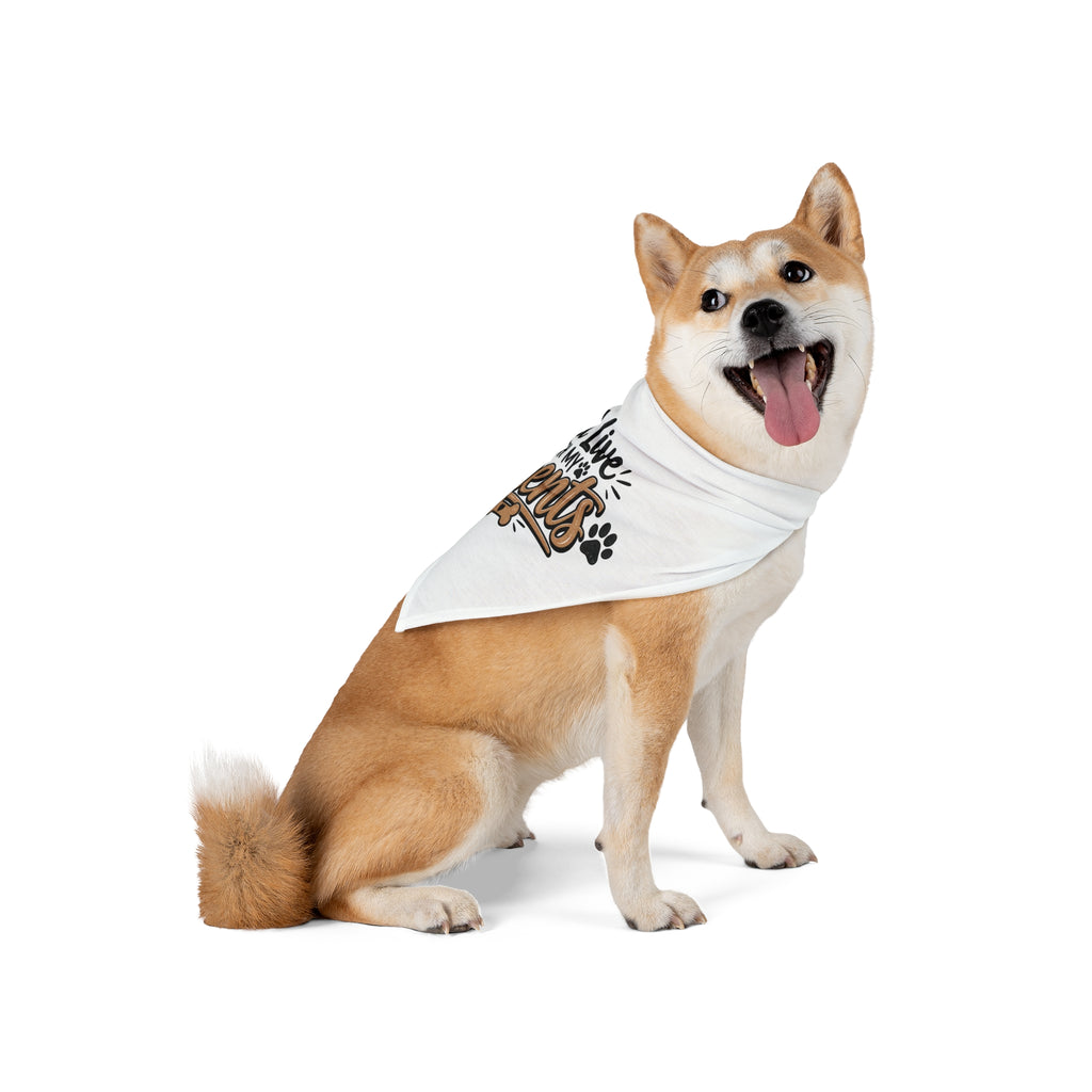 Funny Dog Bandanas, I Still Live With My Parents Pet Bandana, Cute Dog Gift, Funny Puppy Accessory