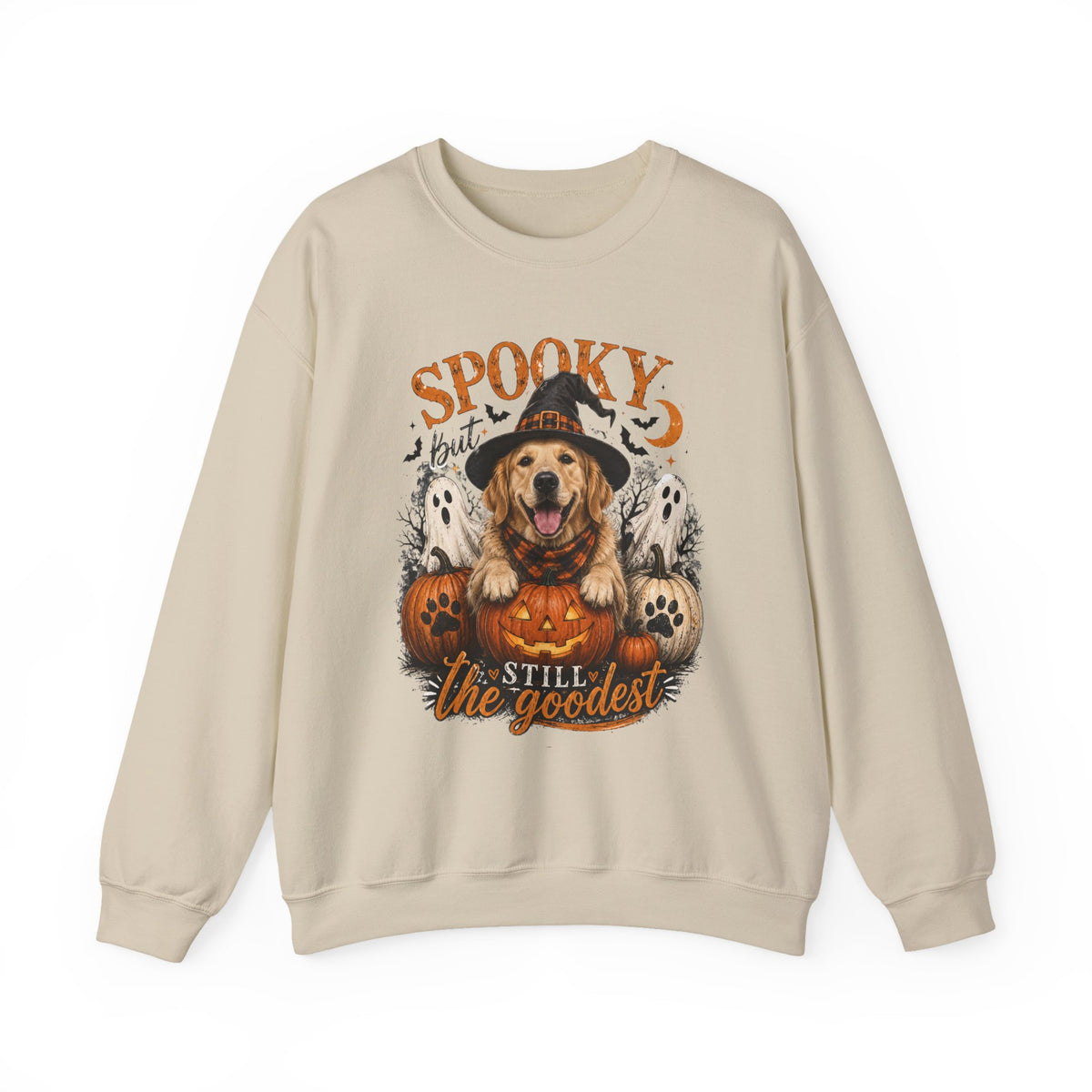 Spooky But Still The Goodest Sweatshirt s— Halloween Golden Retriever Crewneck