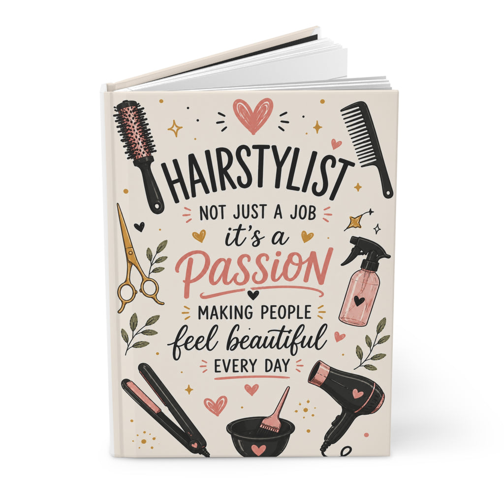 A Passion Hairstylist Journal, Hair Stylist Gift for Women, Salon Gift, Hairdresser Journal, Hairstylist Appreciation Gift, Cosmo