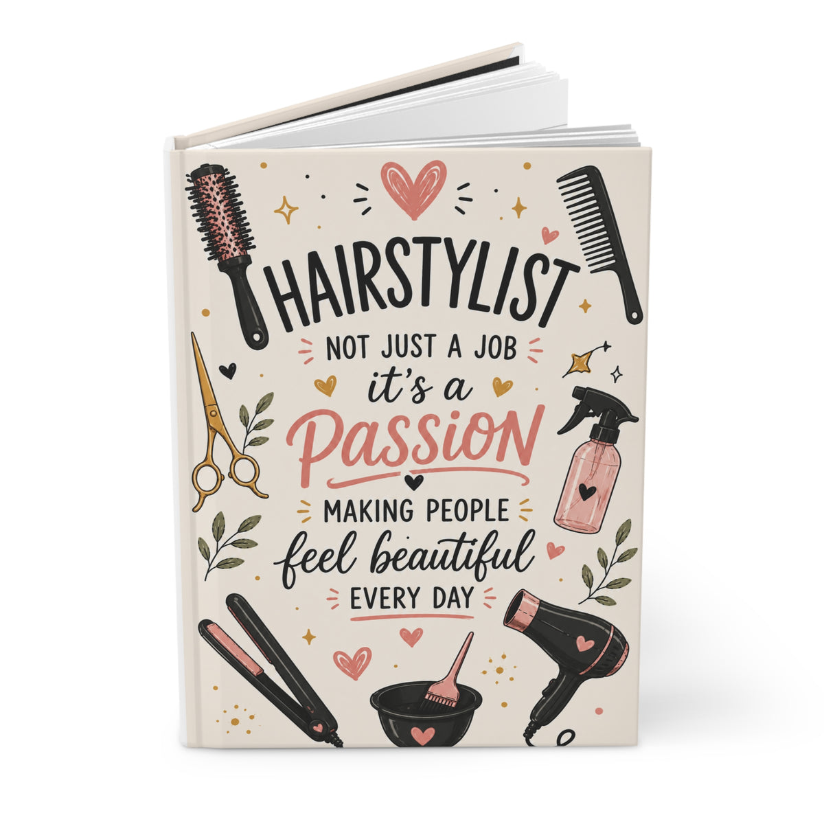 A Passion Hairstylist Journal, Hair Stylist Gift for Women, Salon Gift, Hairdresser Journal, Hairstylist Appreciation Gift, Cosmo