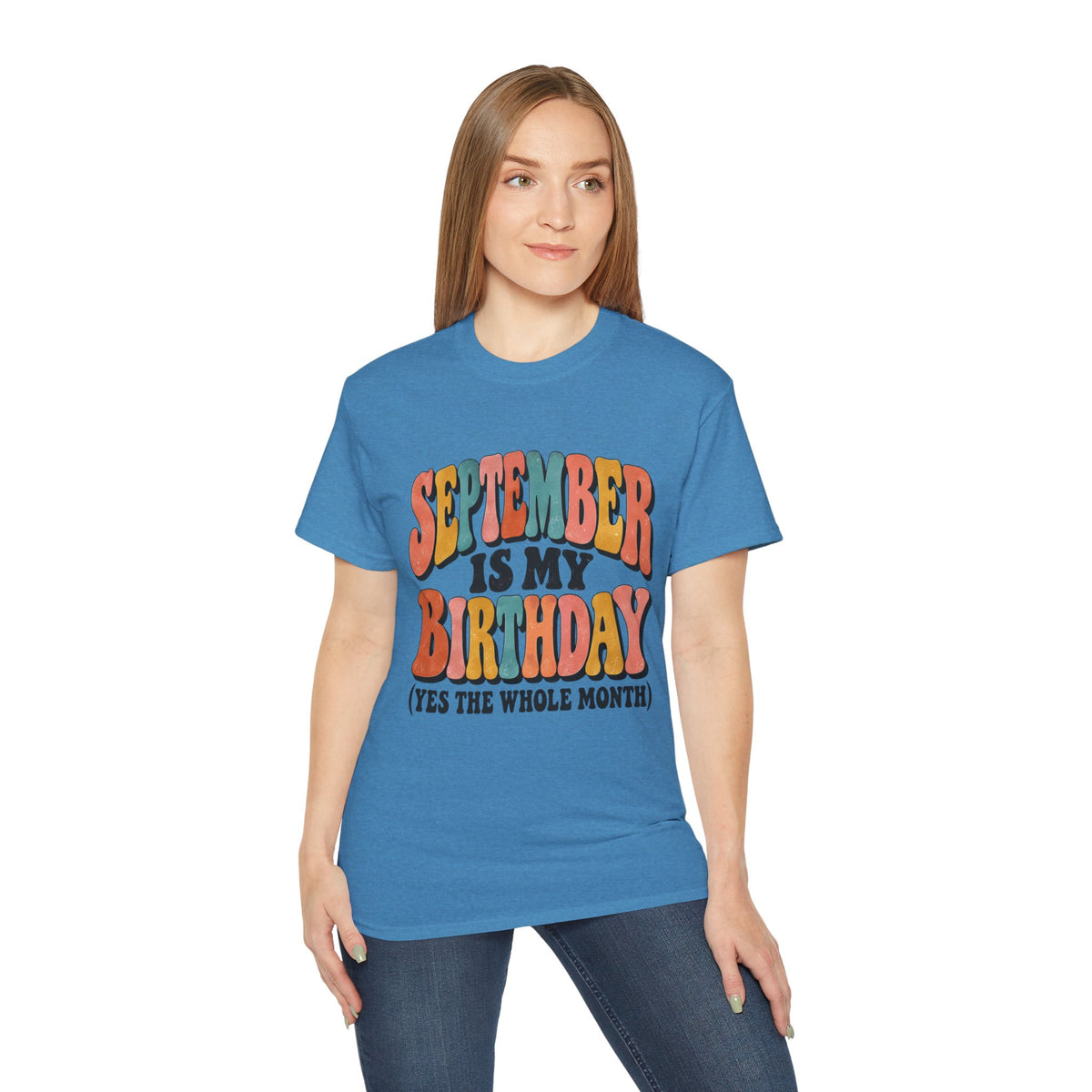 September is my Birthday tee September birthday  retro fall typography Retro Shirt shirt