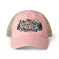 Take Me Somewhere With Mountains Trucker hat, Mountain Lover Hat, Hiking Camping Cap, National Park Travel Hat, Adventure Gift for Women