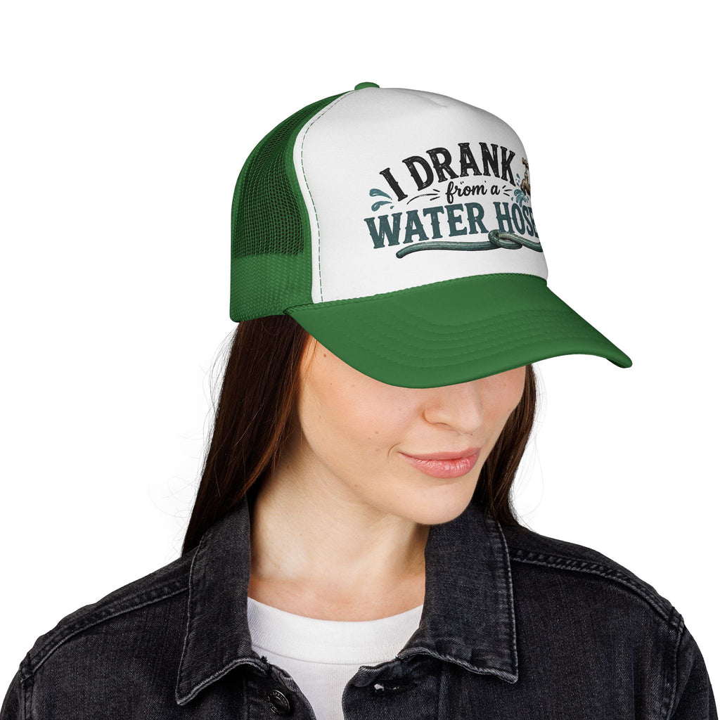 Trucker Hat – "I Drank From a Water Hose" Retro Mesh Cap