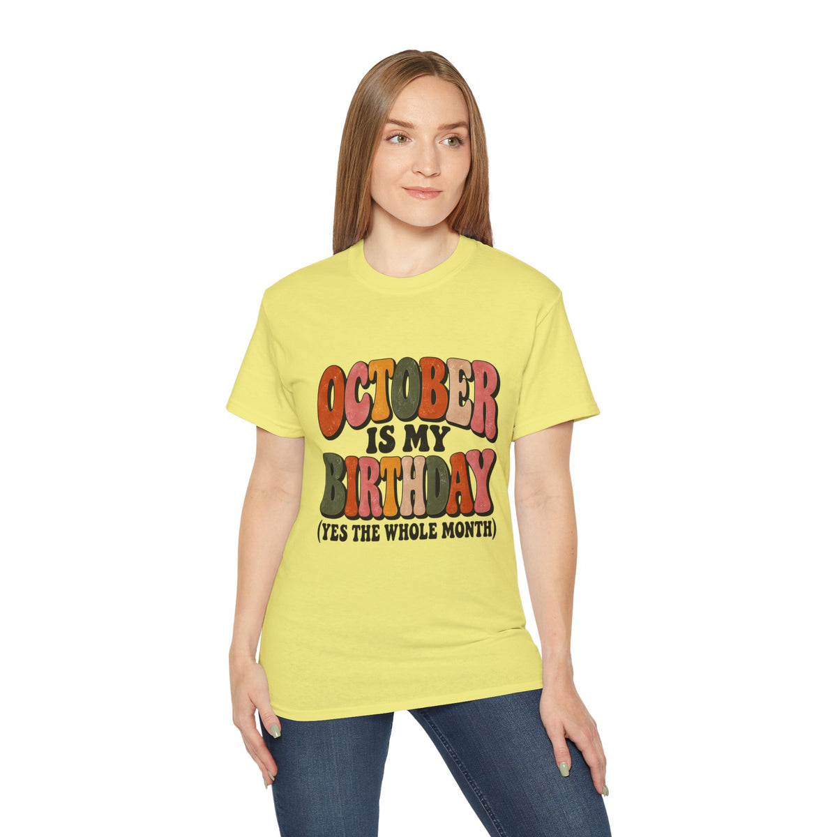 October is My Birthday tee  October birthday shirt, retro fall typography Retro Shirt