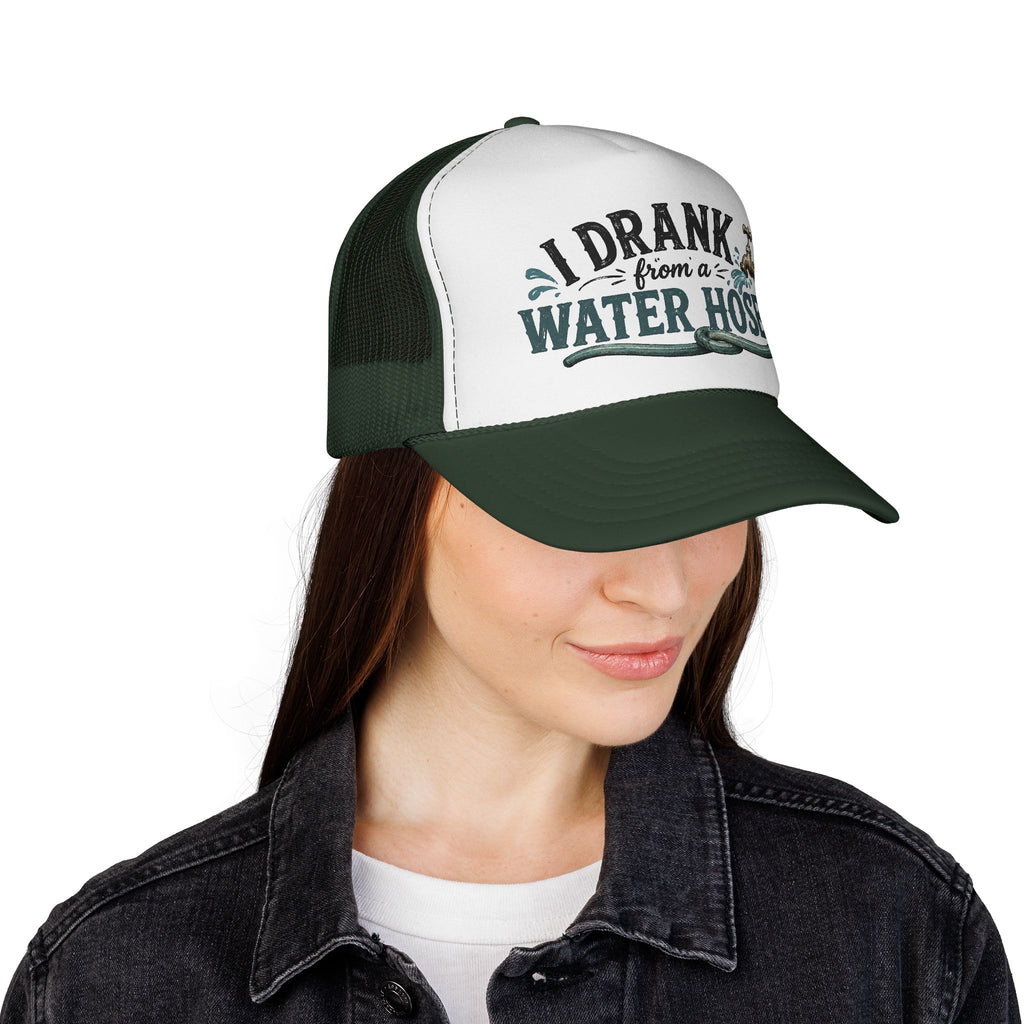 Trucker Hat – "I Drank From a Water Hose" Retro Mesh Cap