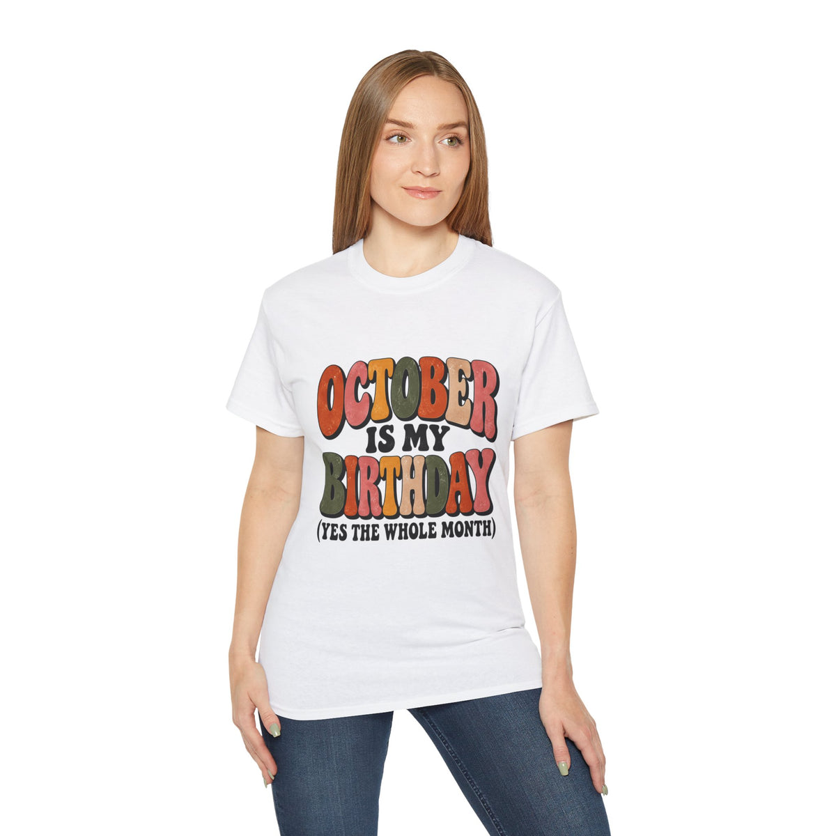 October is My Birthday tee  October birthday shirt, retro fall typography Retro Shirt