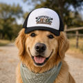 Official Chaos Coordinator Dog Foam Trucker Hat | Paw Print Pet Lover Cap