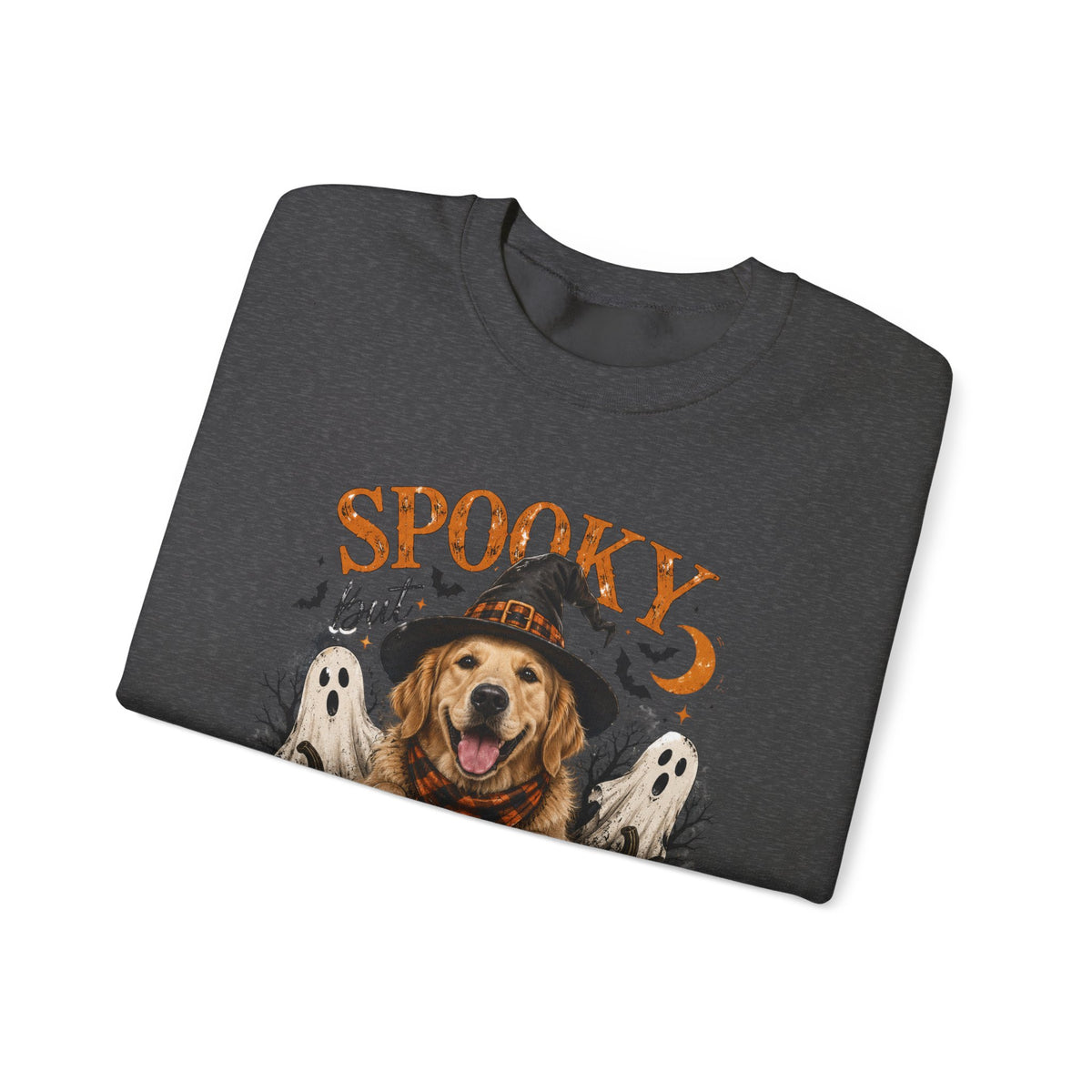 Spooky But Still The Goodest Sweatshirt s— Halloween Golden Retriever Crewneck