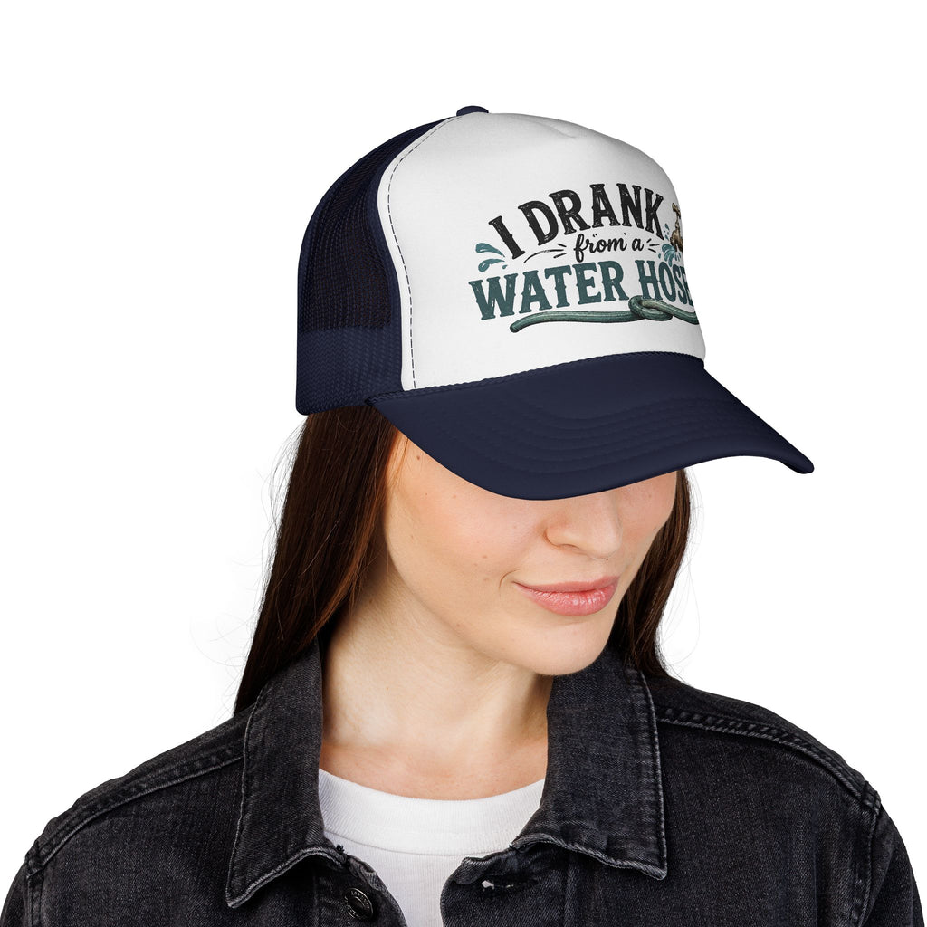 Trucker Hat – "I Drank From a Water Hose" Retro Mesh Cap