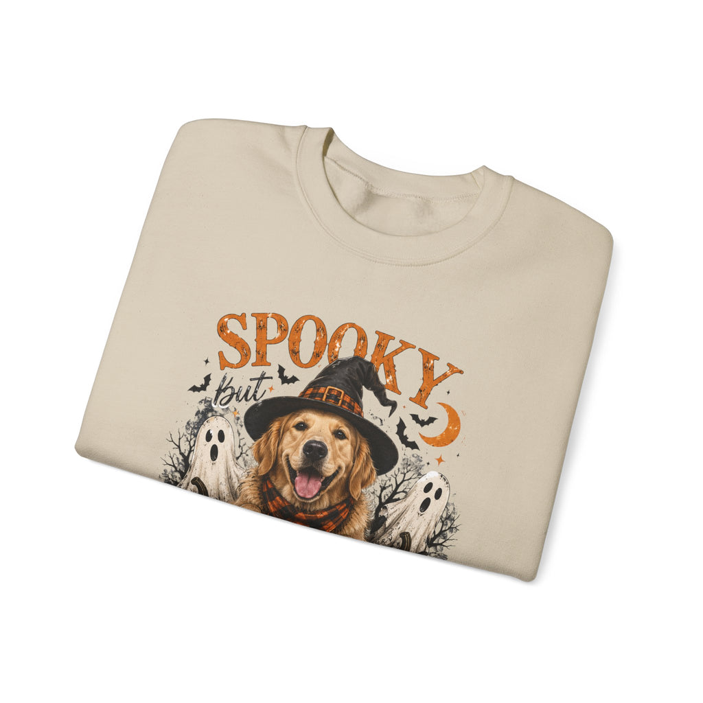 Spooky But Still The Goodest Sweatshirt s— Halloween Golden Retriever Crewneck