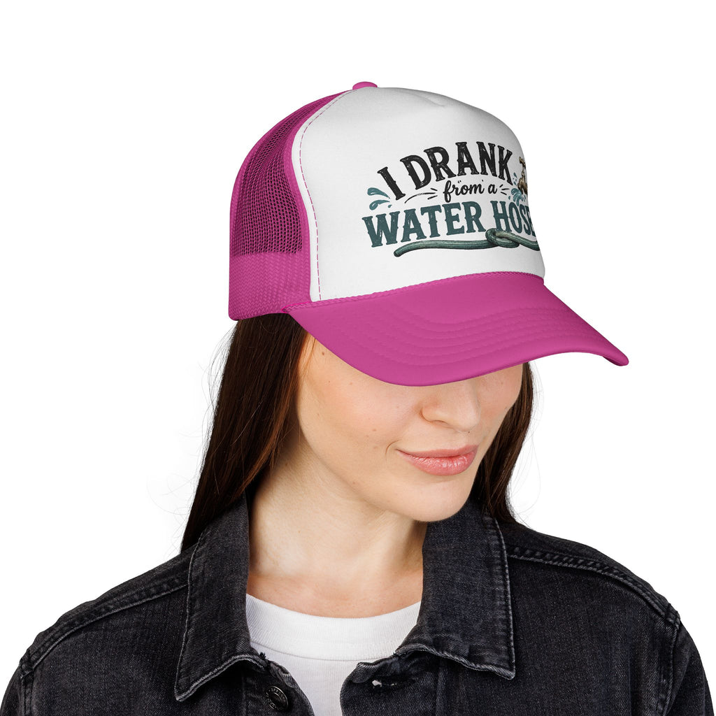Trucker Hat – "I Drank From a Water Hose" Retro Mesh Cap