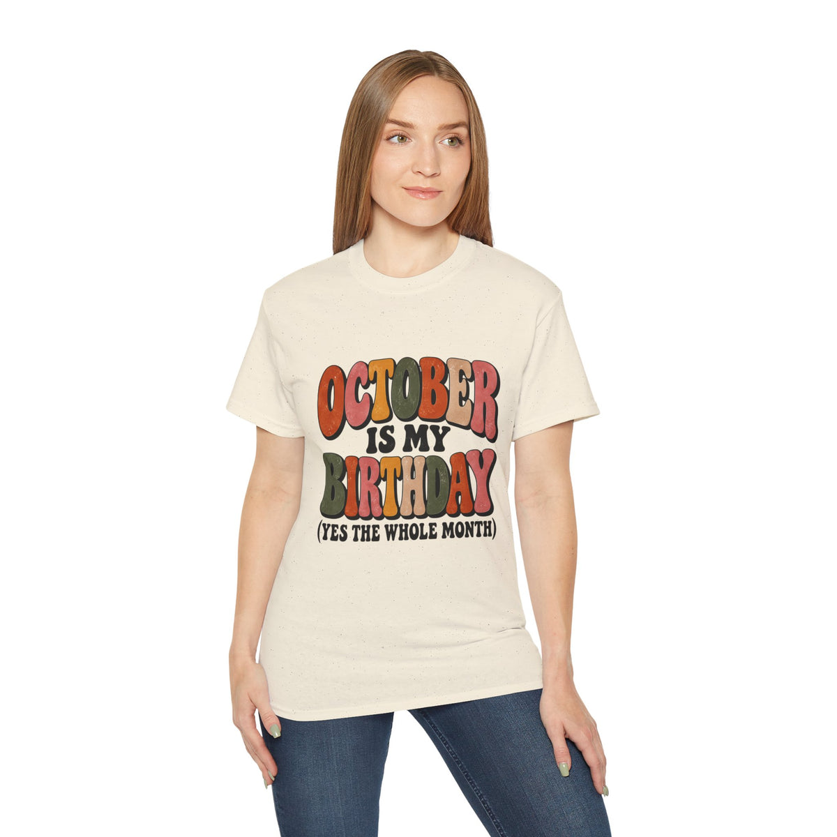 October is My Birthday tee  October birthday shirt, retro fall typography Retro Shirt