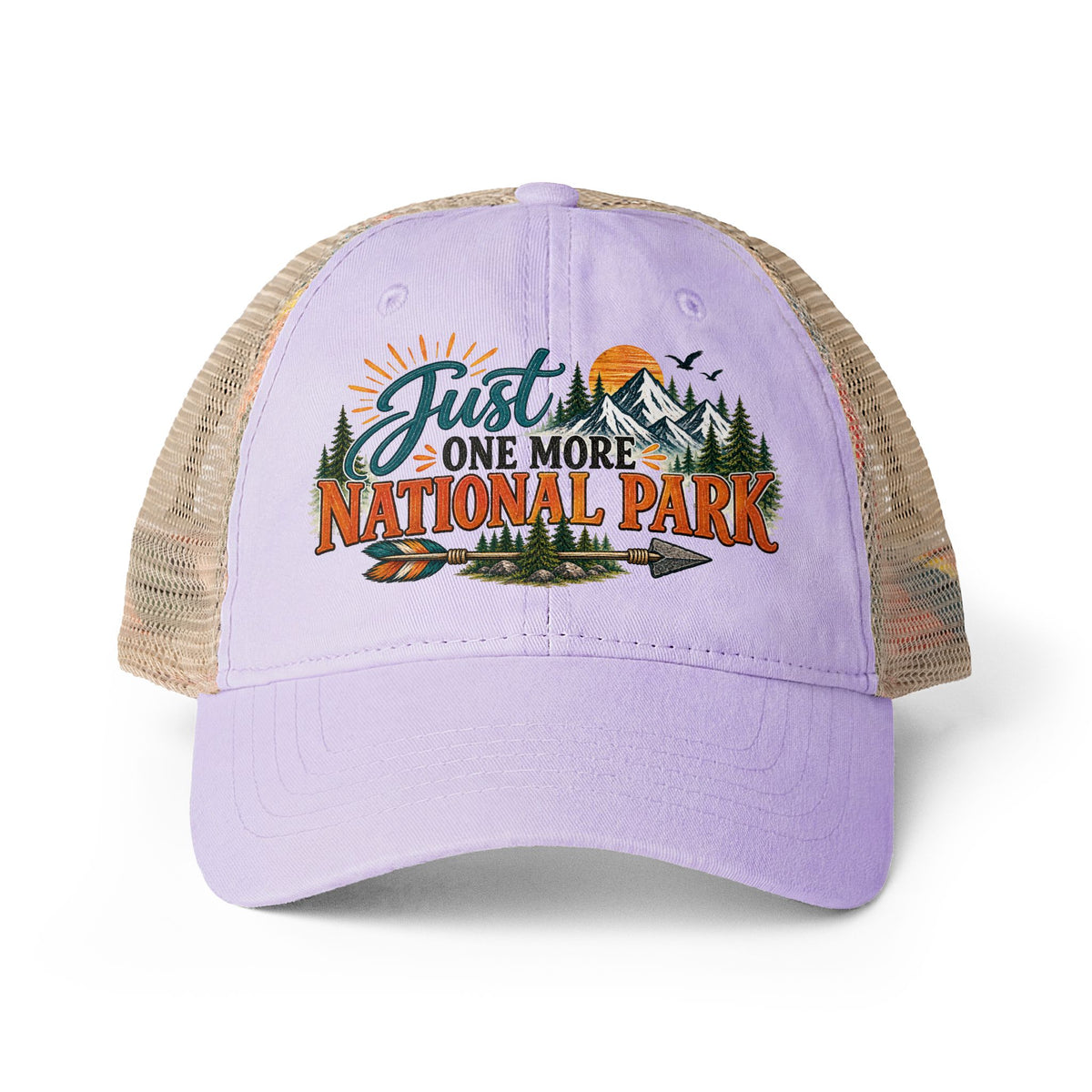Just One More National Park Trucker hat, National Park Hat for Women, Hiking Camping Hat, Adventure Travel Cap, Outdoor Lover Gift