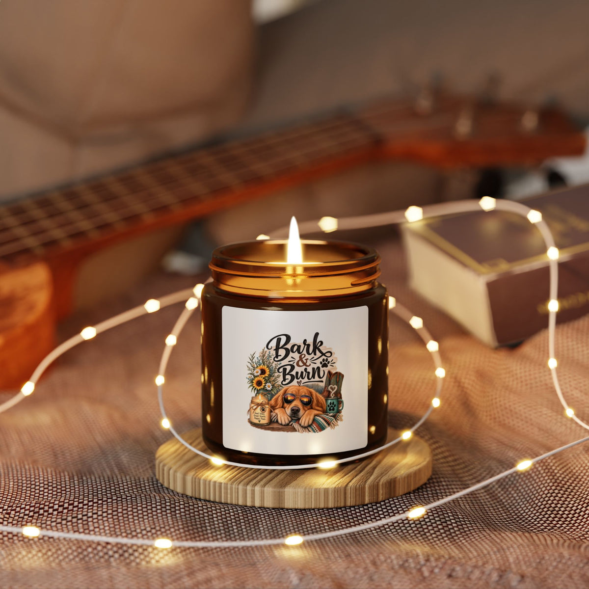 Bark & Burn Dog Mom Gift, Funny Dog Lover Candle, Dog Lover Gift, Soy Candle for Dog Mom, Pet Parent Gift