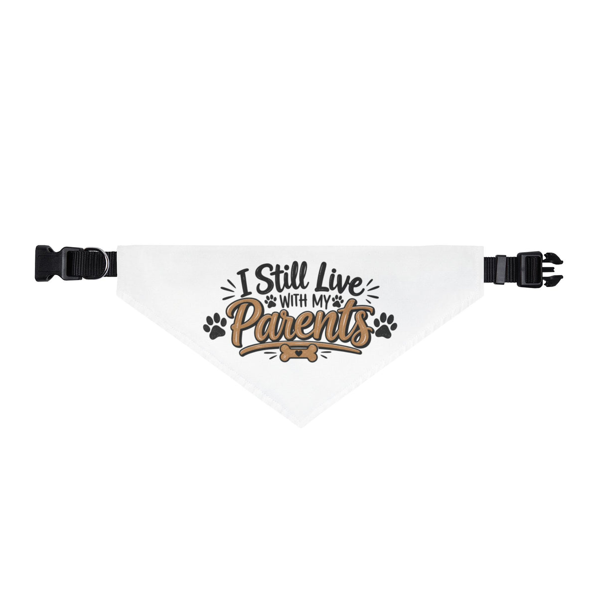 Funny Dog Bandana, I Still Live With My Parents Pet Bandana, Cute Dog Gift, Funny Puppy Accessory