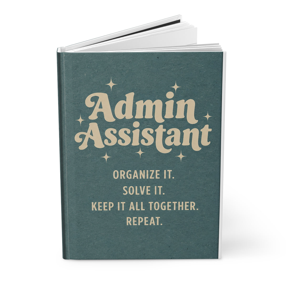 Admin Assistant Organizer Journal Hardcover Lined Notebook, Office Planner