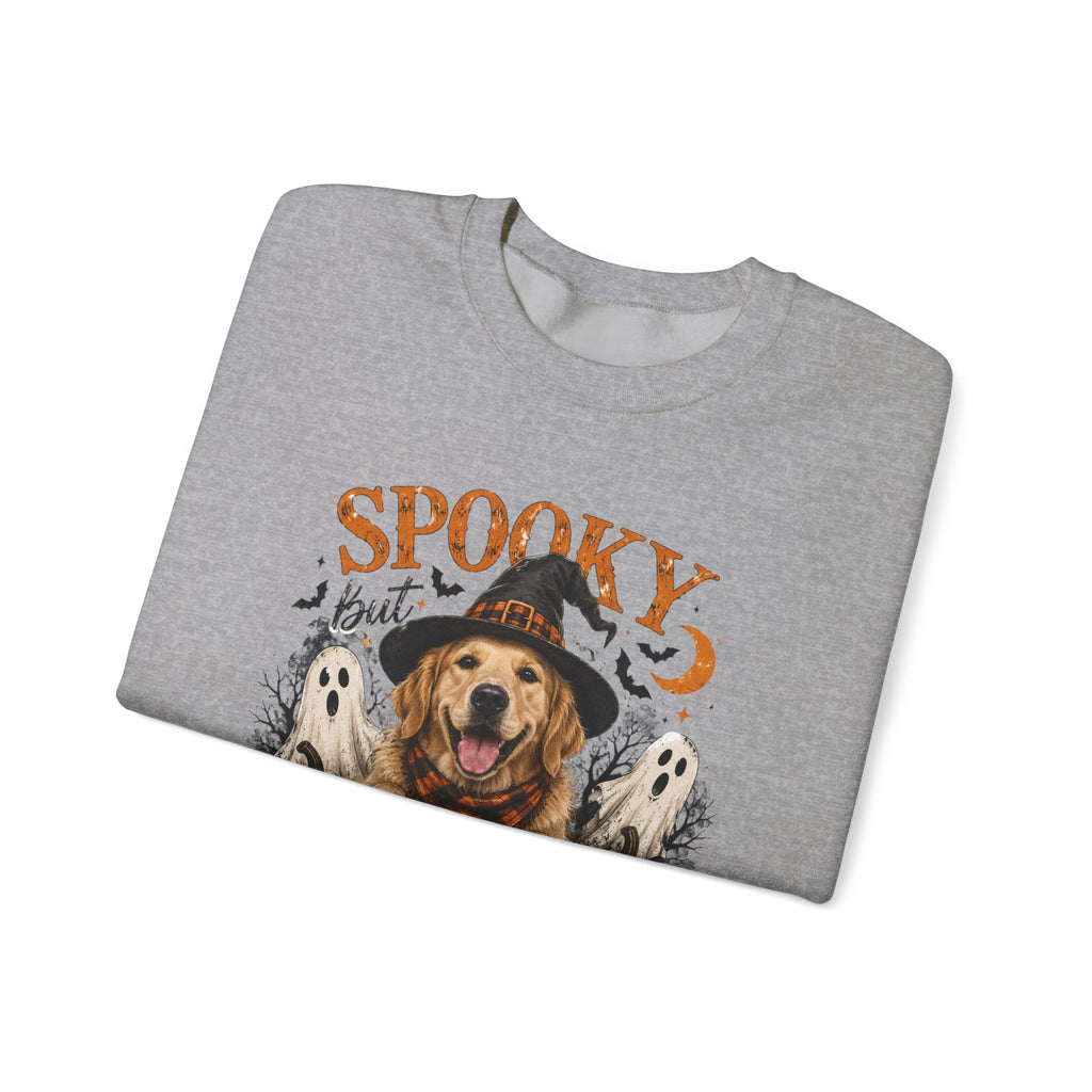 Spooky But Still The Goodest Sweatshirt s— Halloween Golden Retriever Crewneck