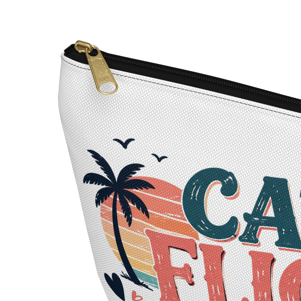 Catch Flights Not Feelings Pouch, Funny Travel Pouch for Women, Girls Trip Pouch, Vacation Pouch, Beach Cruise Travel gift