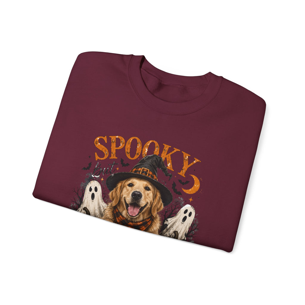 Spooky But Still The Goodest Sweatshirt s— Halloween Golden Retriever Crewneck
