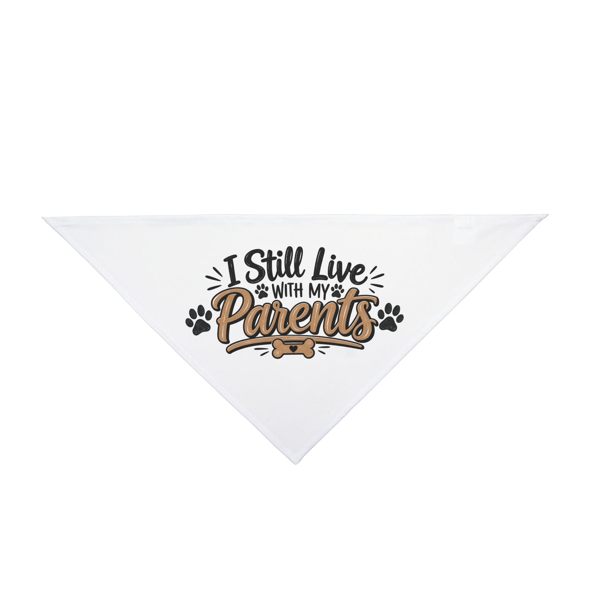 Funny Dog Bandanas, I Still Live With My Parents Pet Bandana, Cute Dog Gift, Funny Puppy Accessory