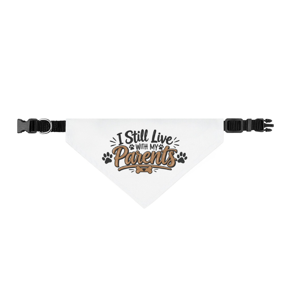 Funny Dog Bandana, I Still Live With My Parents Pet Bandana, Cute Dog Gift, Funny Puppy Accessory