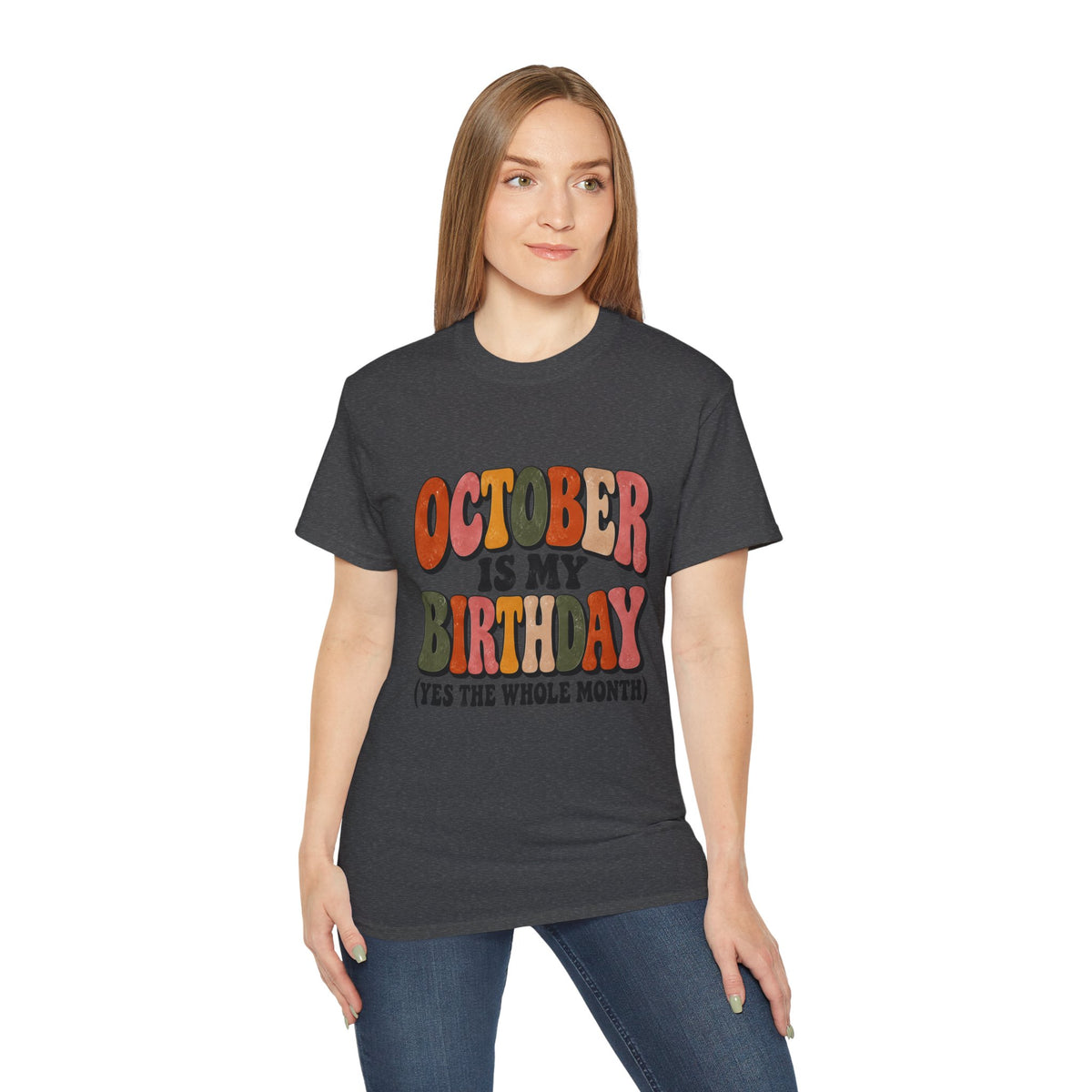 October is My Birthday tee  October birthday shirt, retro fall typography Retro Shirt