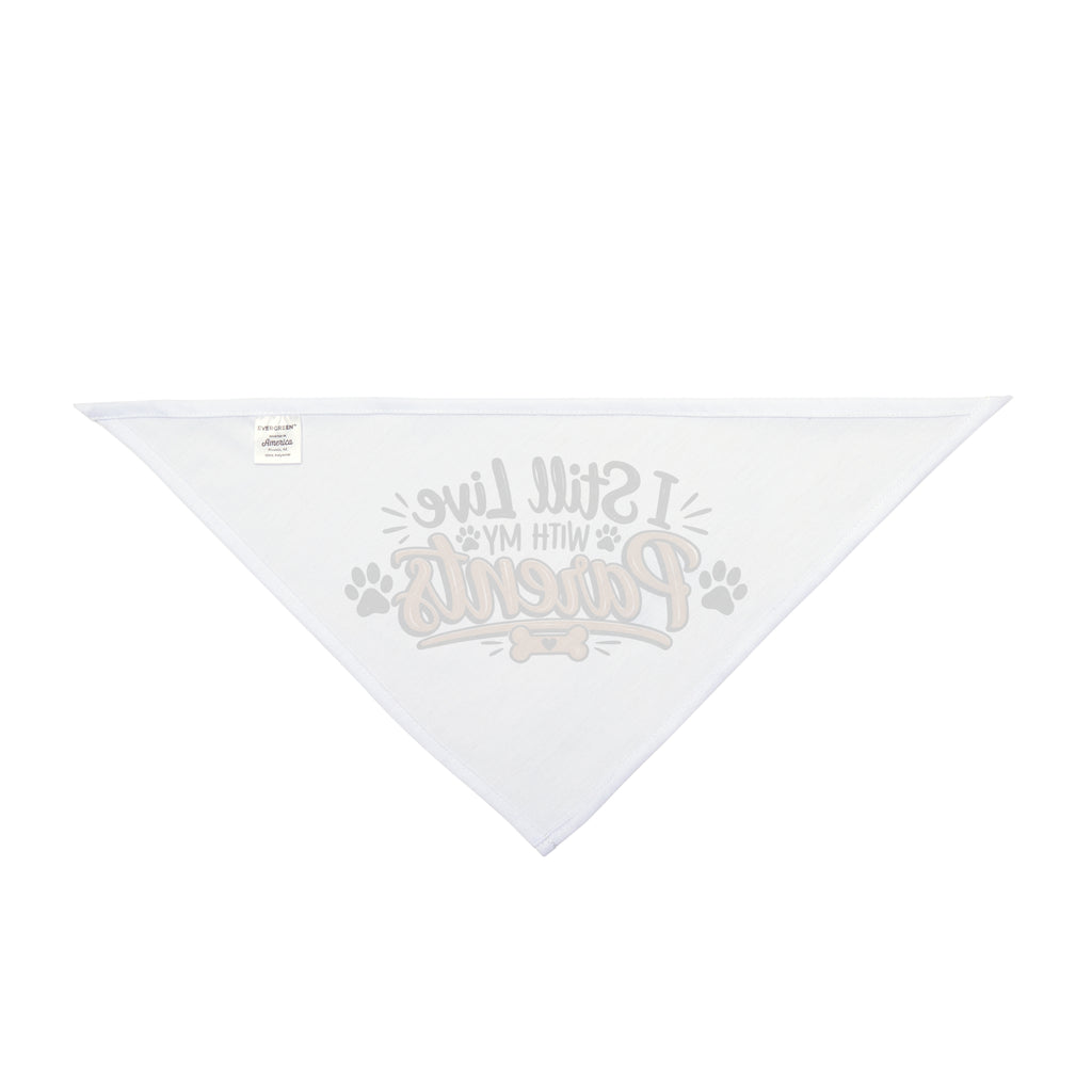 Funny Dog Bandanas, I Still Live With My Parents Pet Bandana, Cute Dog Gift, Funny Puppy Accessory