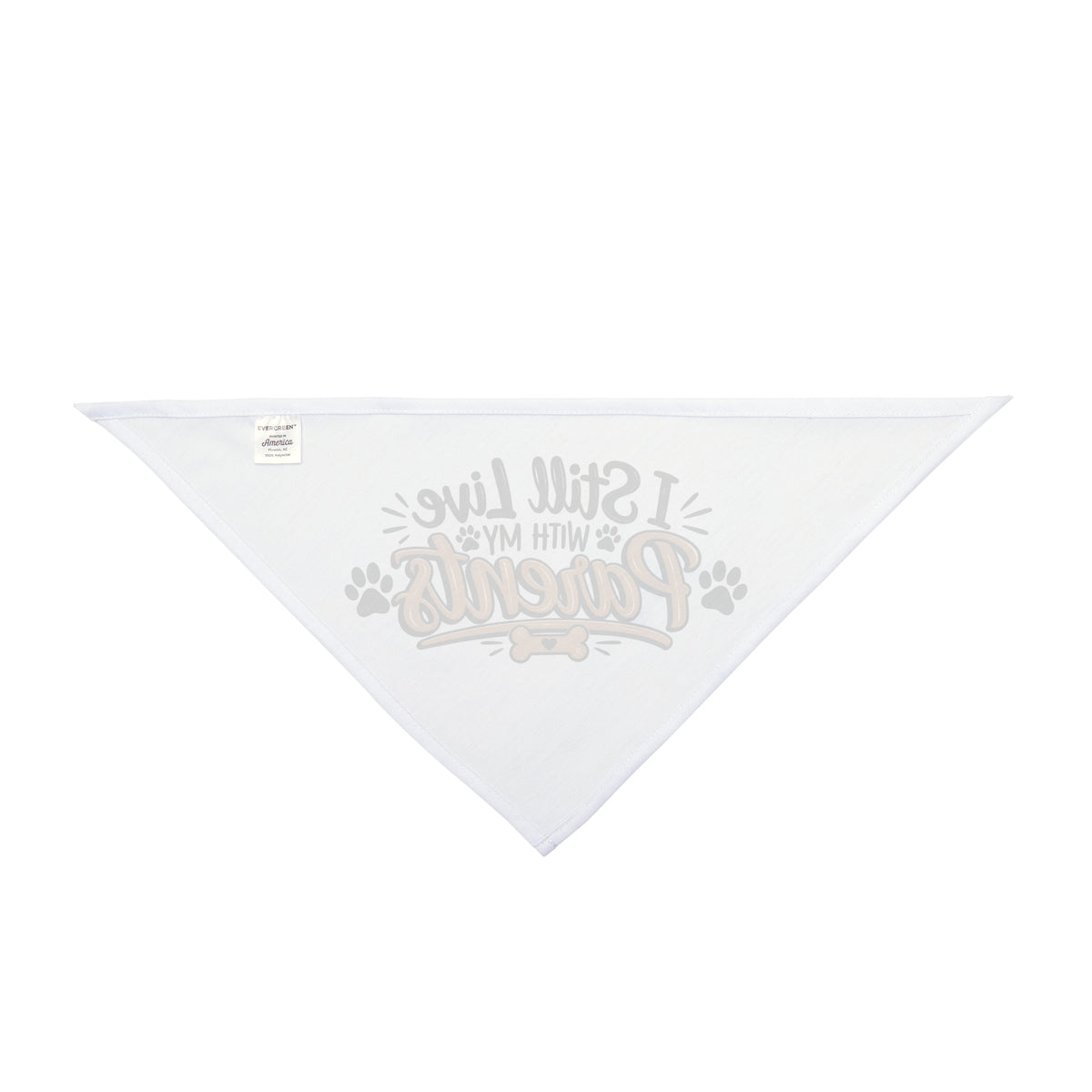 Funny Dog Bandanas, I Still Live With My Parents Pet Bandana, Cute Dog Gift, Funny Puppy Accessory