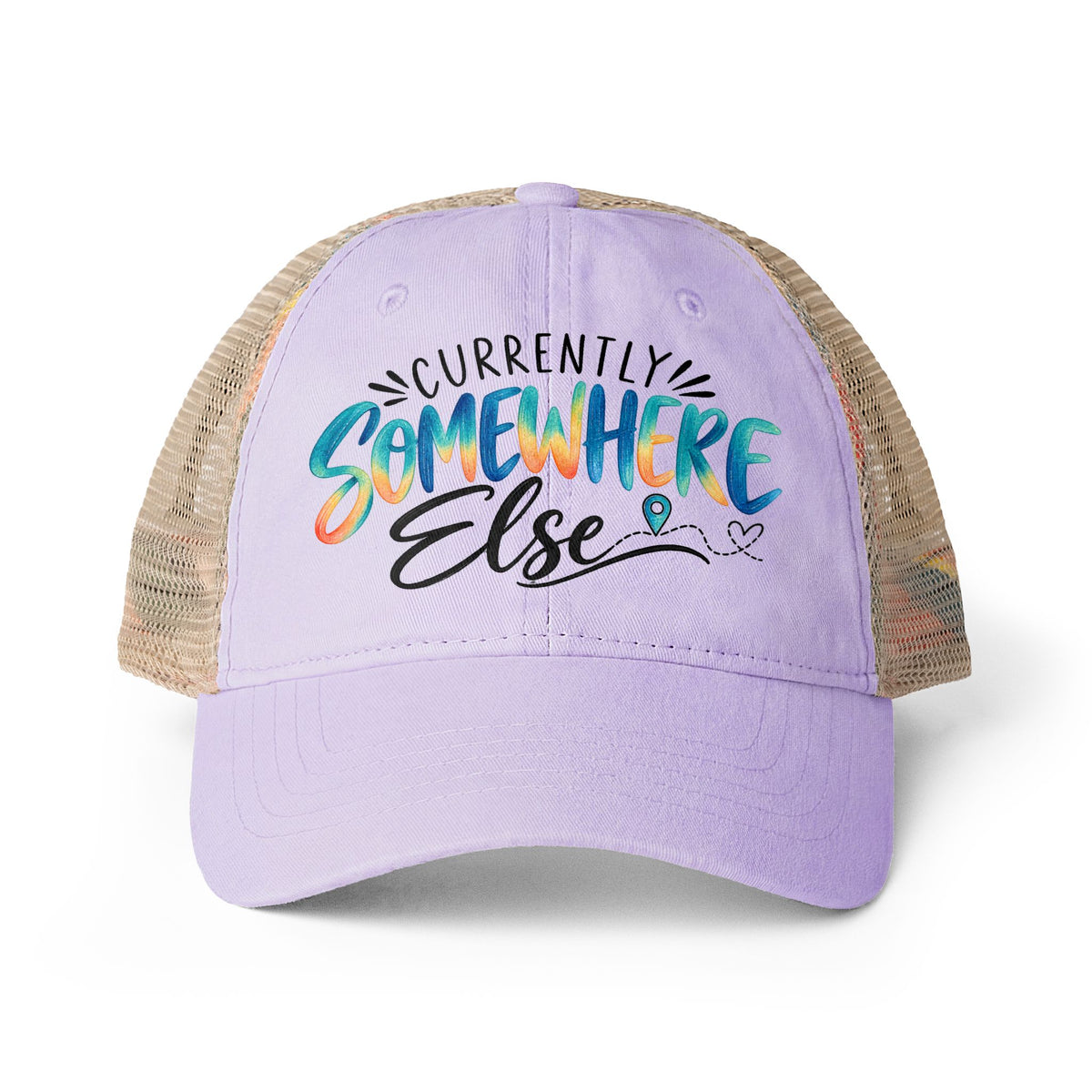 Currently Somewhere Else Trucker hat, Travel Hat for Women, Girls Trip Hat, Vacation Hat, Cruise Beach Cap, Frequent Traveler Gift